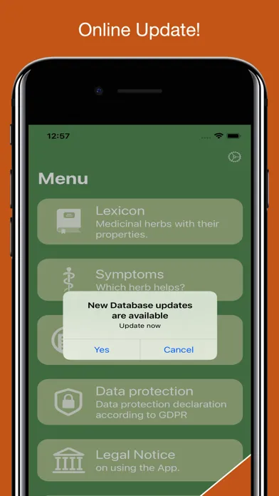 Tangkapan skrin Medicinal Herbs Lexicon