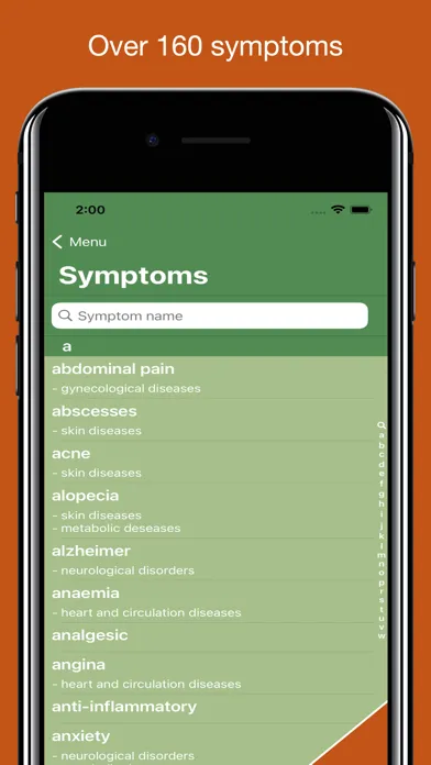 Tangkapan skrin Medicinal Herbs Lexicon