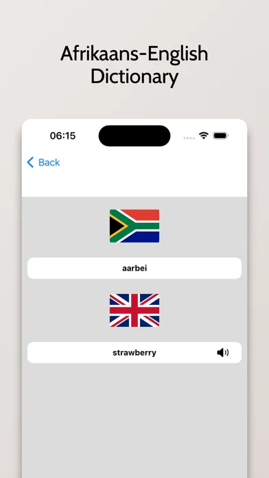 Afrikaans-English Dictionary应用截图