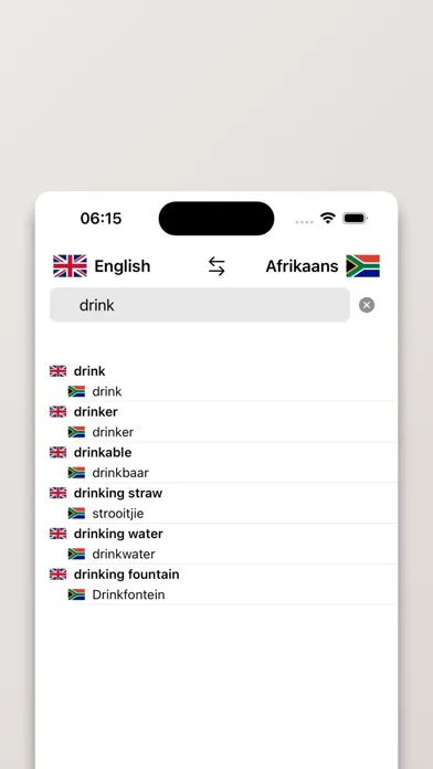 Afrikaans-English Dictionary应用截图