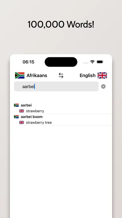Afrikaans-English Dictionary应用截图