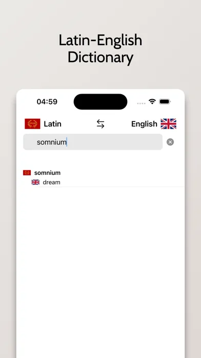 Latin English Dictionary Screenshots