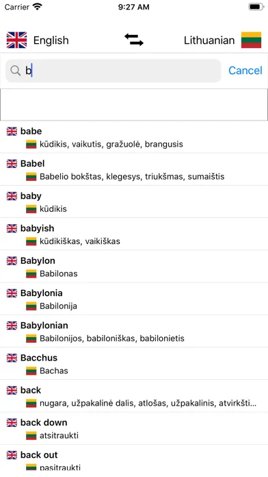 Lithuanian-English Dictionary স্ক্রিনশট