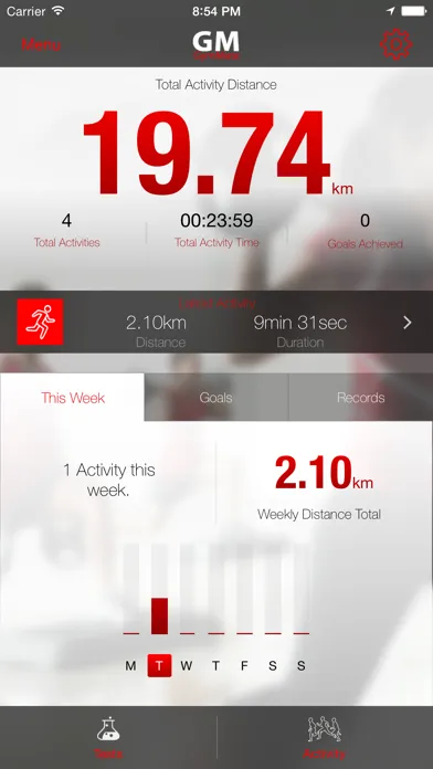ภาพหน้าจอของ GymMate - Running, Cycling & Fitness Tracker