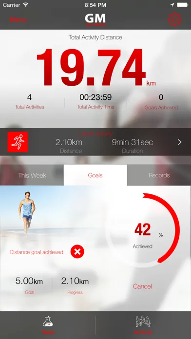 ภาพหน้าจอของ GymMate - Running, Cycling & Fitness Tracker