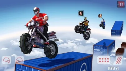 ภาพหน้าจอของ Dirtbike Roof Top Racing Game