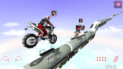 ภาพหน้าจอของ Dirtbike Roof Top Racing Game