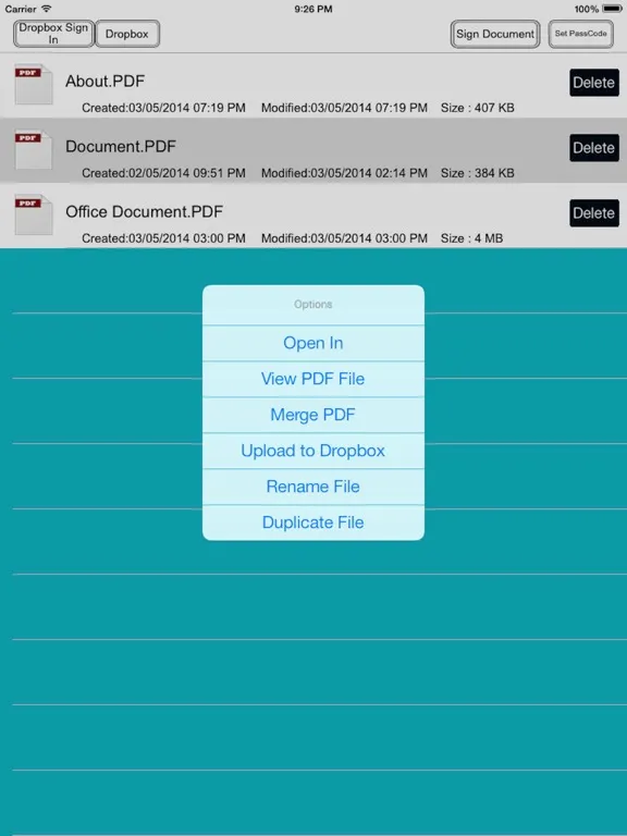 Captures d'écran de Sign Documents - Signature Pro iPad 