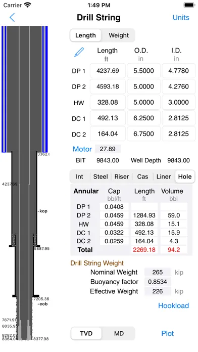 Capturas de tela do Drilling Hydraulics 2
