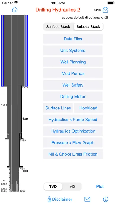 Capturas de tela do Drilling Hydraulics 2