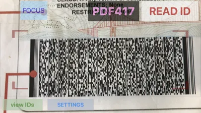 Zrzuty ekranu Driver License Reader
