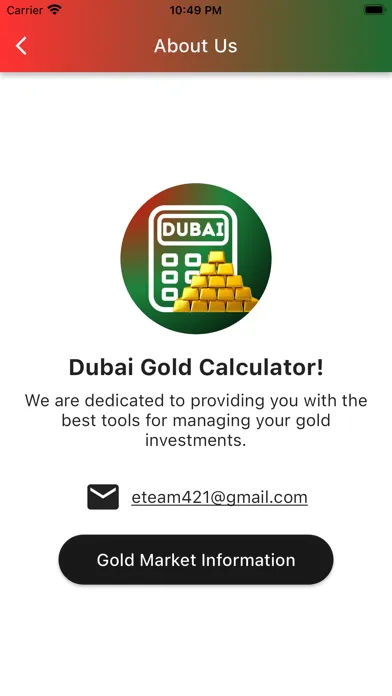 Capturas de pantalla de Dubai Gold Calculator