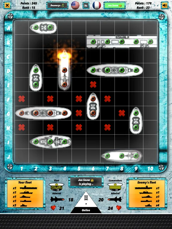 Sea Battle Board Game iPad 應用截圖
