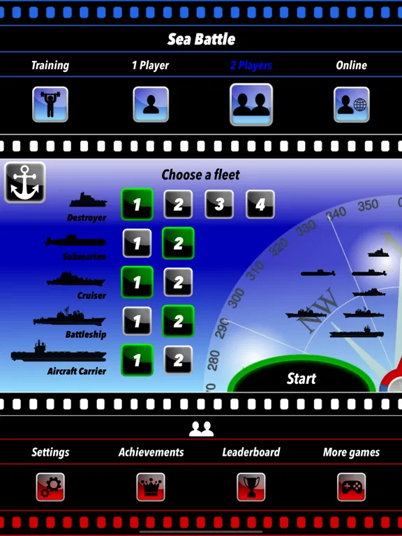 Sea Battle Board Game iPad 應用截圖