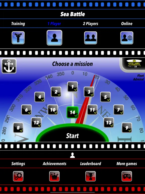 Sea Battle Board Game iPad 應用截圖