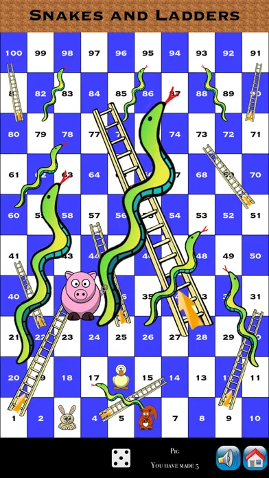 Capturas de tela do The Game of Snakes and Ladders