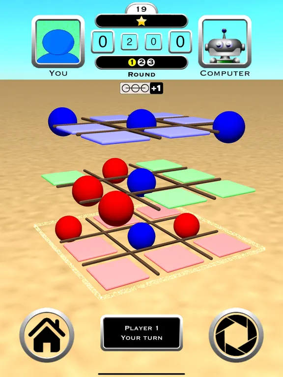 Tic Tac Toe 3D Board Game iPad  Screenshots