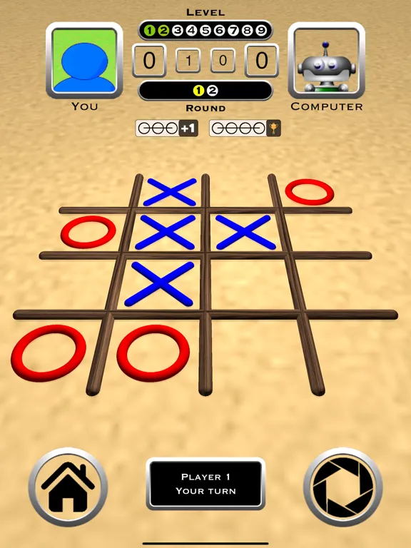 Tic Tac Toe 3D Board Game iPad  Screenshots