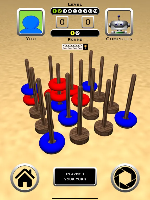 Tic Tac Toe 3D Board Game iPad  Screenshots