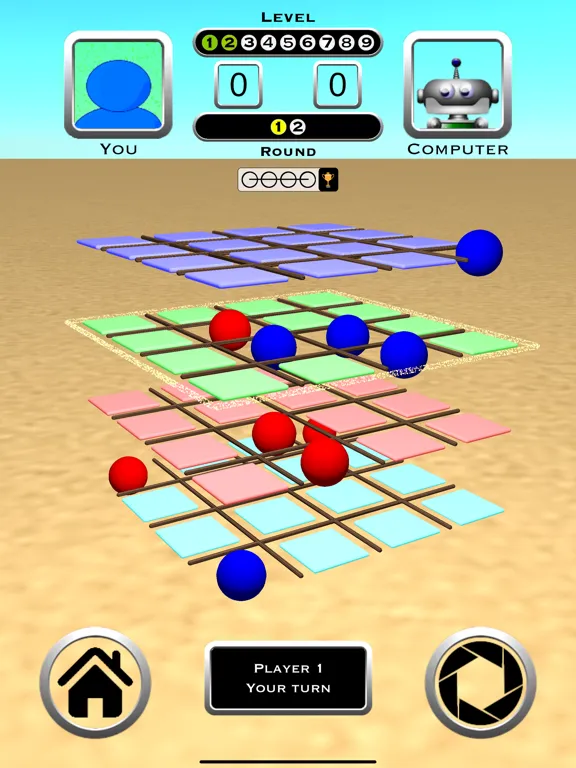 Tic Tac Toe 3D Board Game iPad  Screenshots