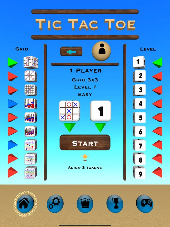Tic Tac Toe 3D Board Game iPad  Screenshots