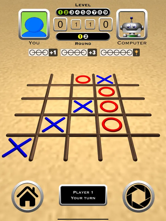 Tic Tac Toe 3D Board Game iPad  Screenshots