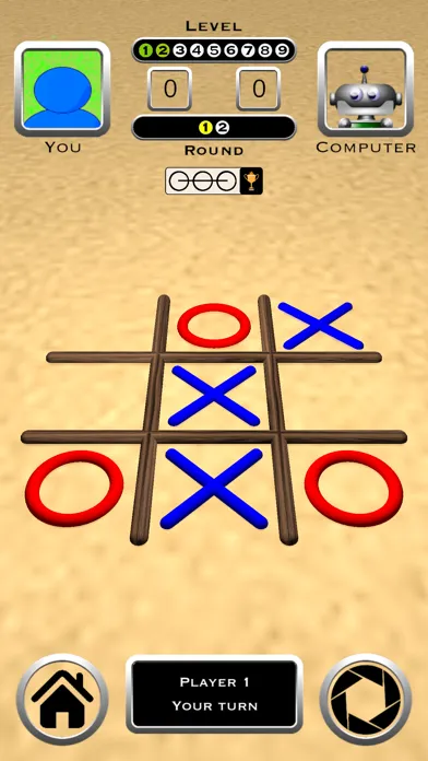 Tic Tac Toe 3D Board Game Screenshots
