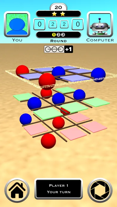 Tic Tac Toe 3D Board Game Screenshots