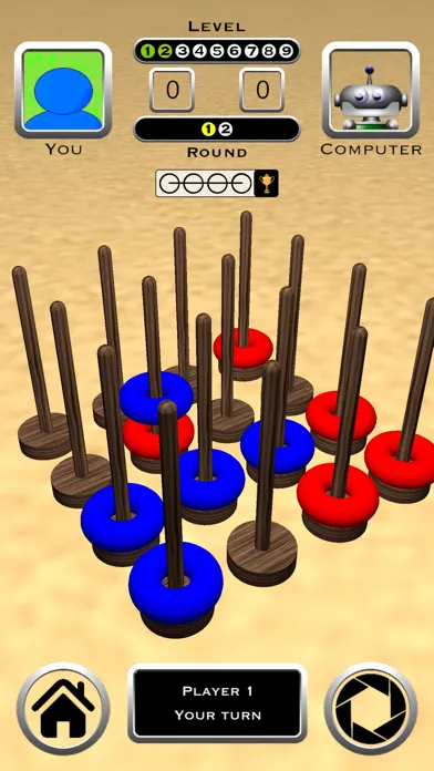 Tic Tac Toe 3D Board Game Screenshots