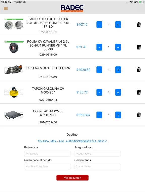 Скриншоты Radec iPad 
