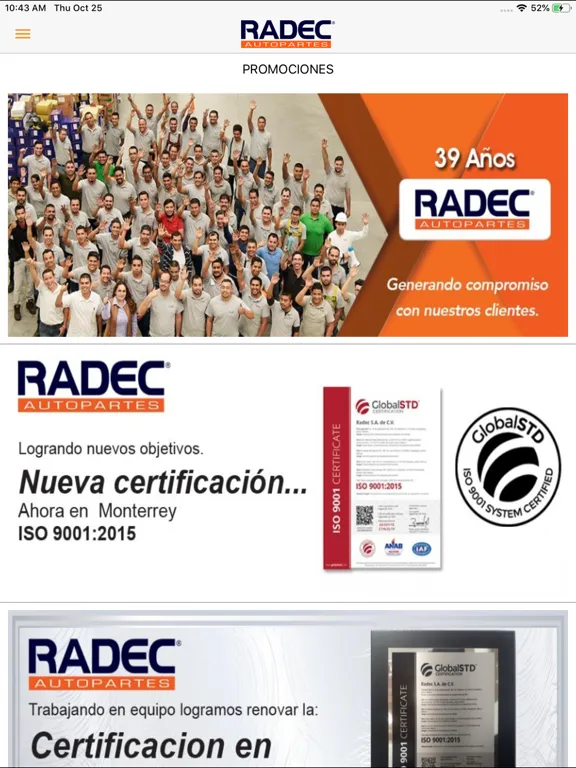 Скриншоты Radec iPad 