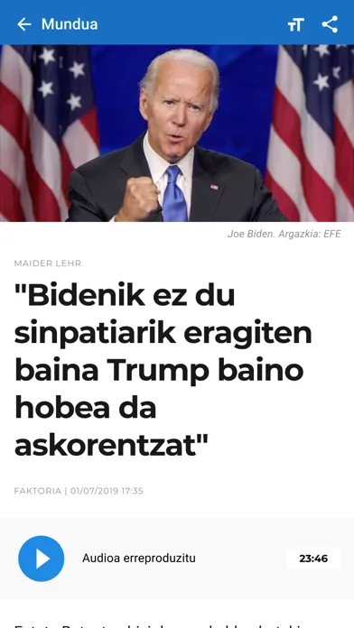 Скриншоты EITB Albisteak
