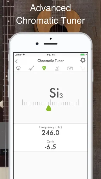 Guitar Tuner: Bass and Ukulele سکرین شاٹس