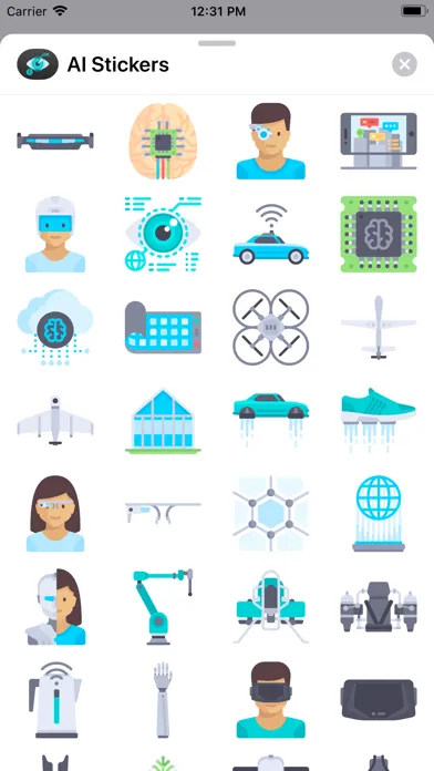 صور AI Stickers for iMessage