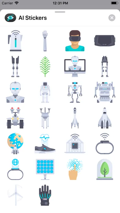 صور AI Stickers for iMessage