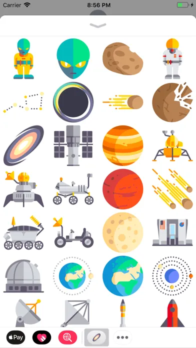Space Stickers - iMessage स्क्रीनशॉट