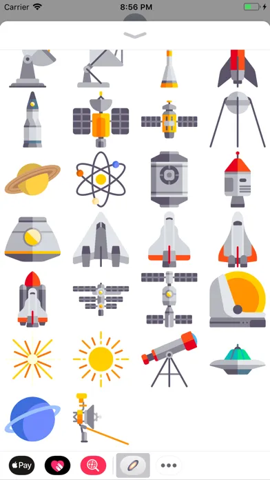 Space Stickers - iMessage स्क्रीनशॉट