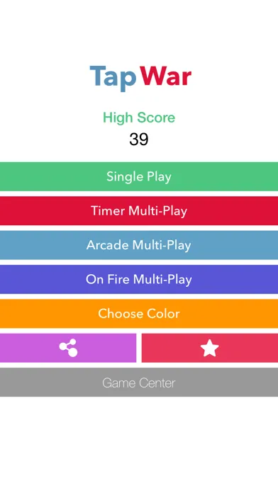 Tap War - Single & Multiplayer スクリーンショット