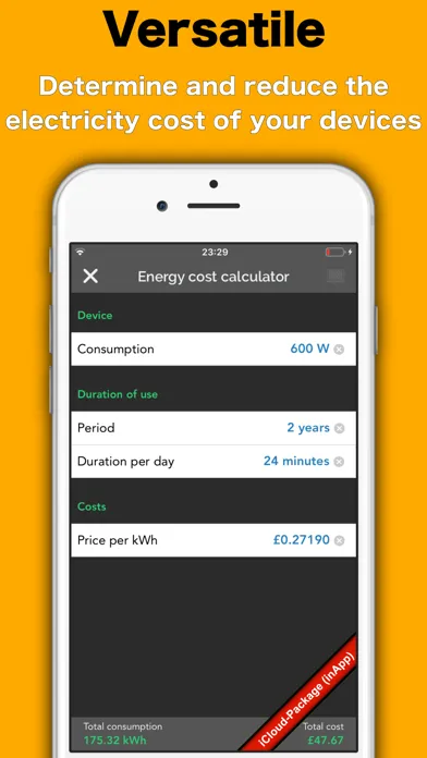 Ảnh chụp màn hình của Energy Tracker