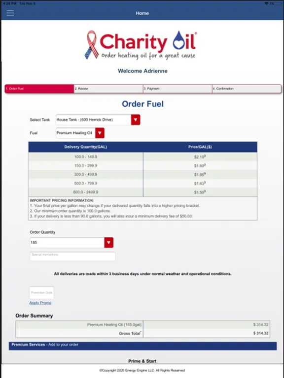 Charity Oil iPad 應用截圖