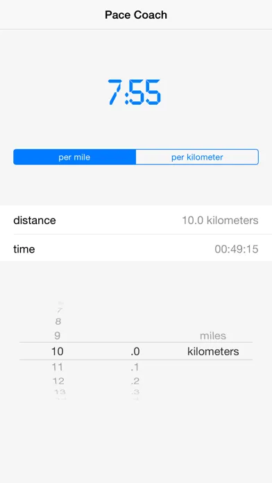Pace Coach Free Pace Calculator 스크린샷