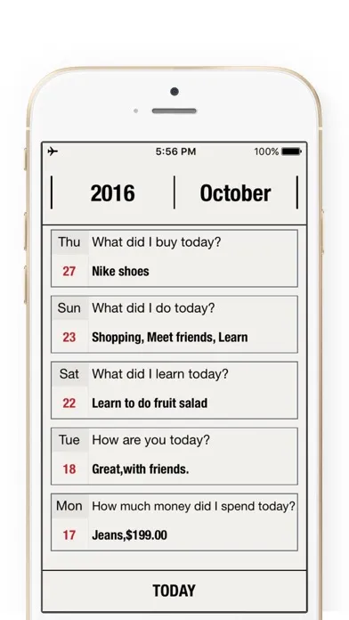 Daily Grid Journal -Diary memo スクリーンショット