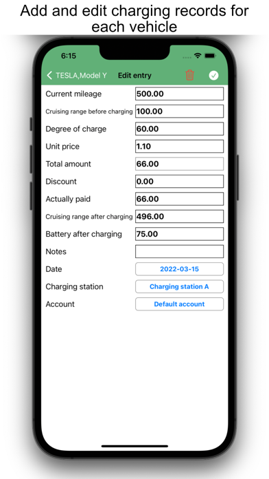 Screenshot di Daily Car Expense-Electric Car