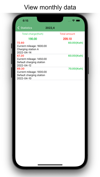 Screenshot di Daily Car Expense-Electric Car