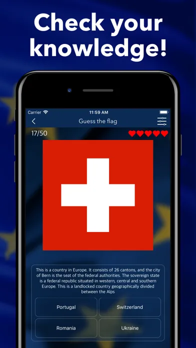 Countries of Europe Flags Quiz स्क्रीनशॉट