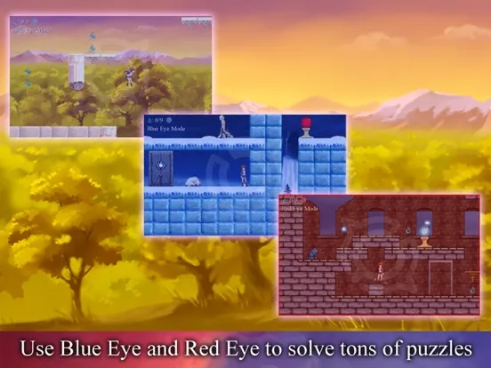 Tangkapan skrin Eyez spatial puzzle platformer iPad 