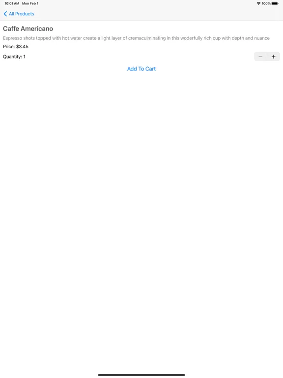 Simple Coffee Shop iPad  स्क्रीनशॉट