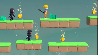 Tangkapan skrin Jump Ninja games falling boy