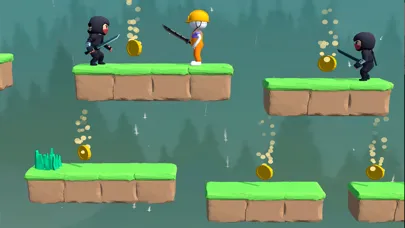 Tangkapan skrin Jump Ninja games falling boy