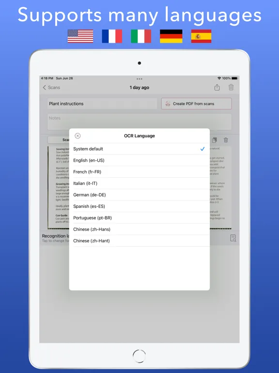 تصاویر Scan it: Quick scanner iPad 